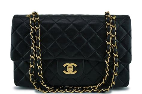 chanel classic medium lambskin|Classic 11.12 handbag, Lambskin & gold.